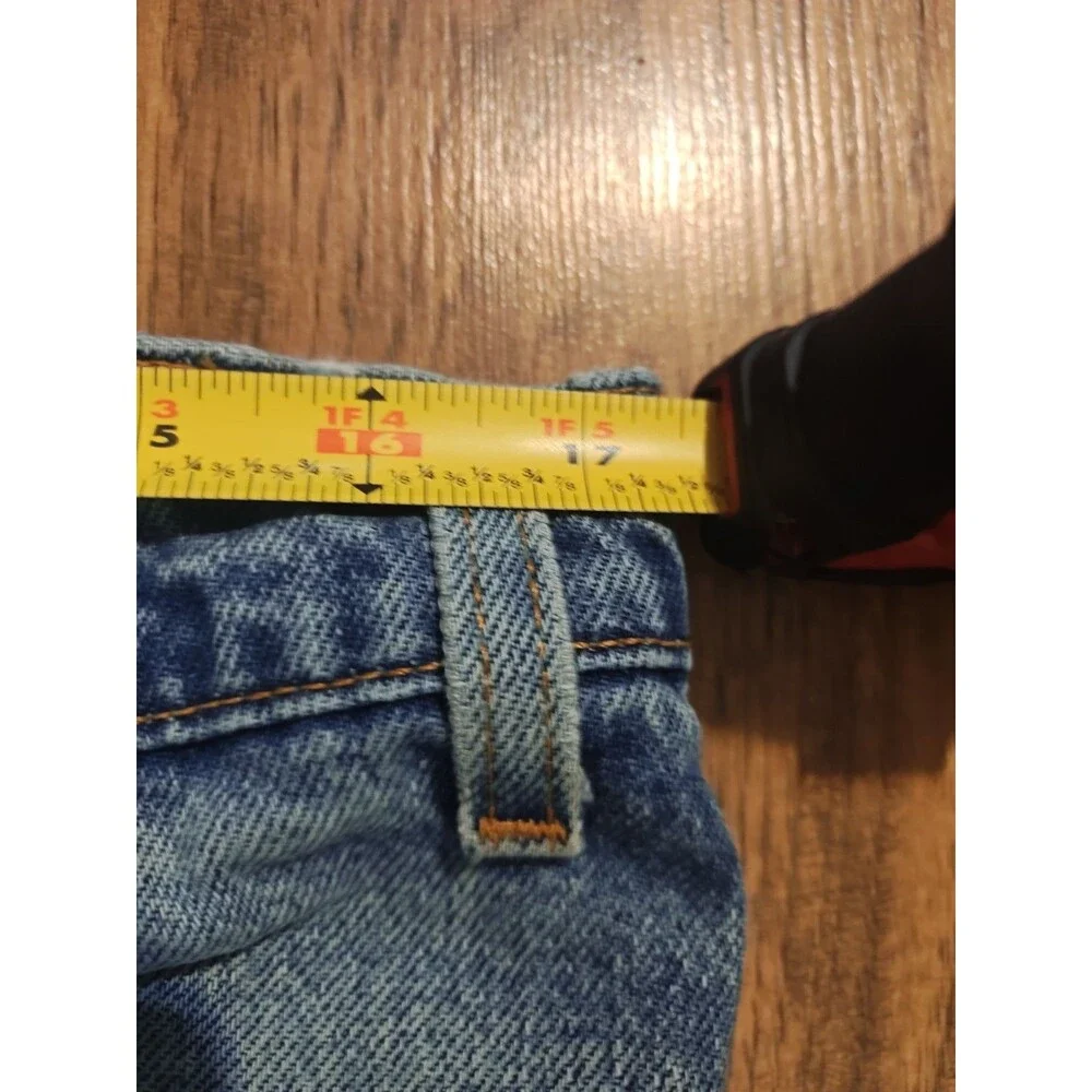 VTG 90s Levis 517 Jeans Mens 38x30 Blue Bootcut Orange Tab Denim Made In USA